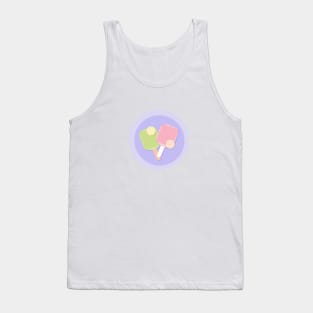 Pickle Ball Paddles in Pastels Tank Top